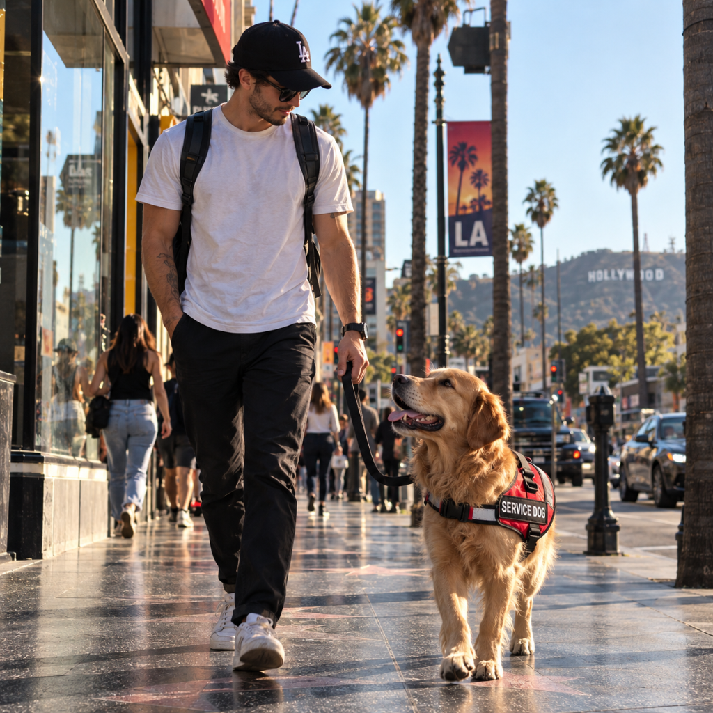 Service dog in California
