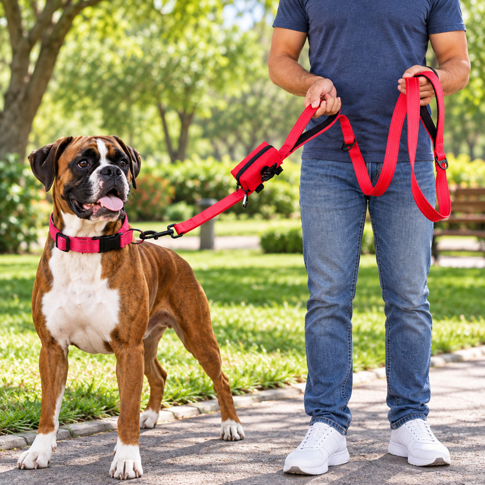 Attachable Waste Bag with leash Attachable Waste Bag with leash