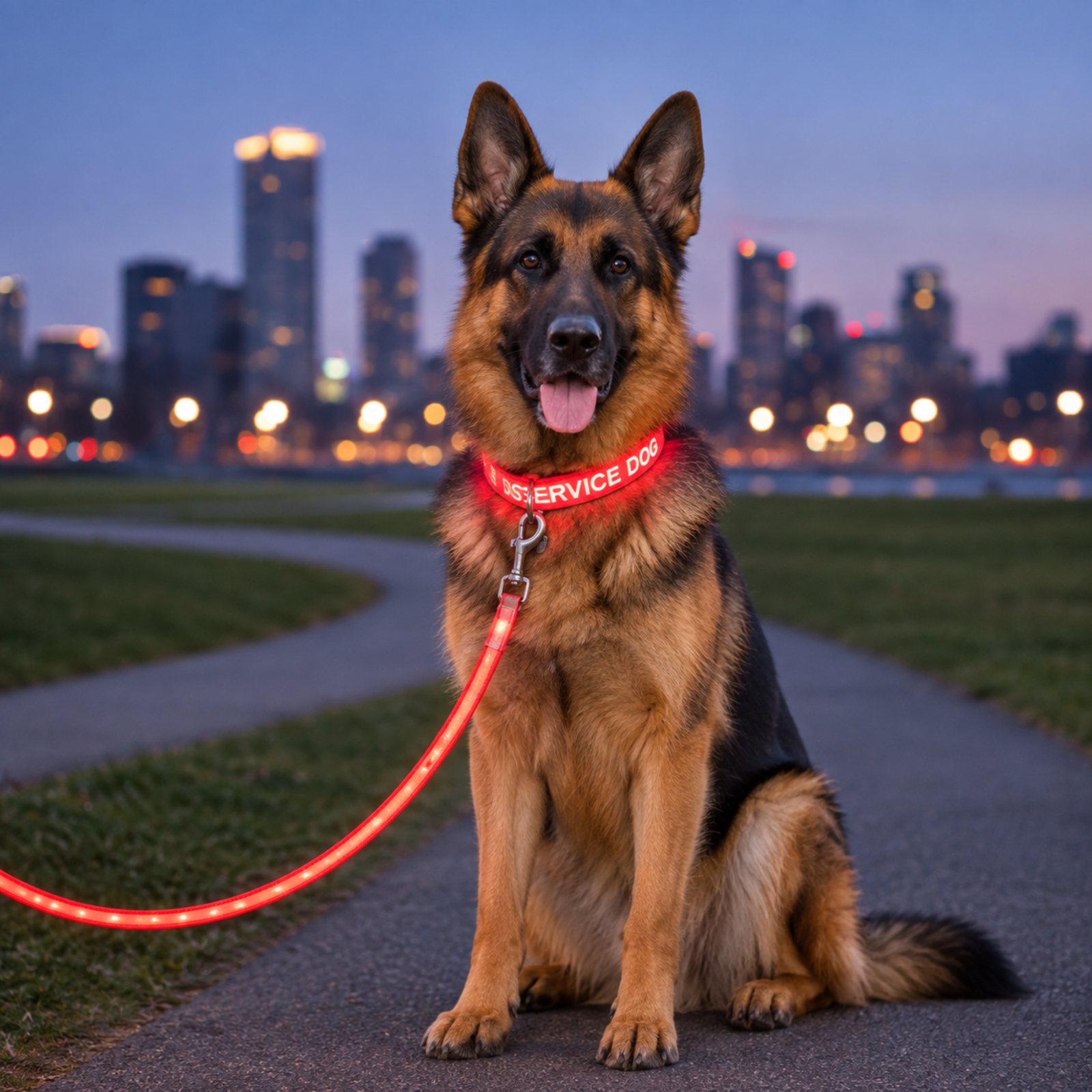 LED Service Dog Collar LED Service Dog Collar