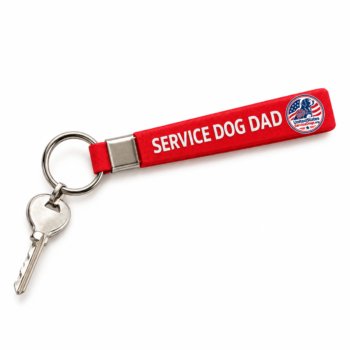 Service Dog Dad Keychain