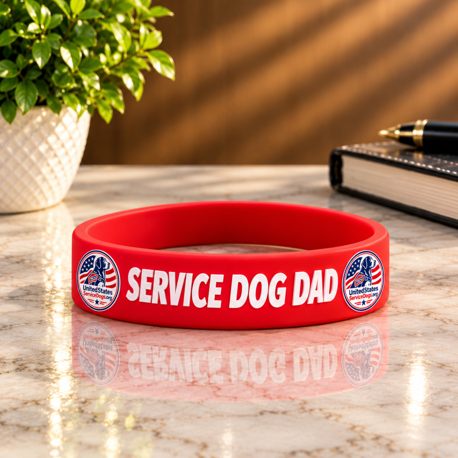 Service Dog Dad Wristband Service Dog Dad Wristband