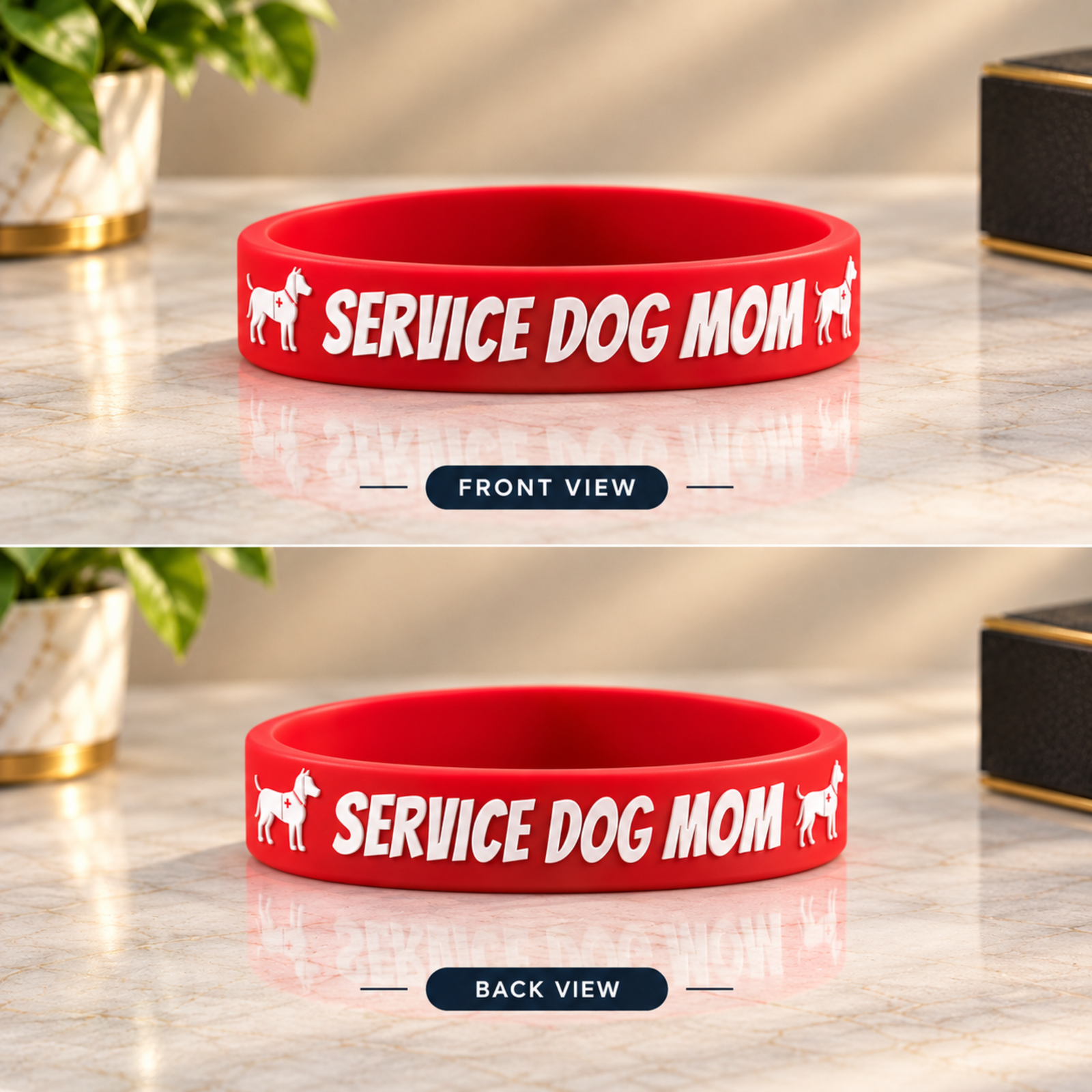 Service Dog-Mom Wristband Service Dog-Mom Wristband