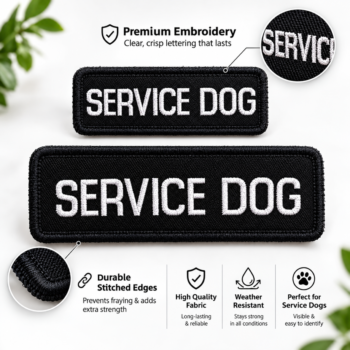 Service Dog Vest Patches