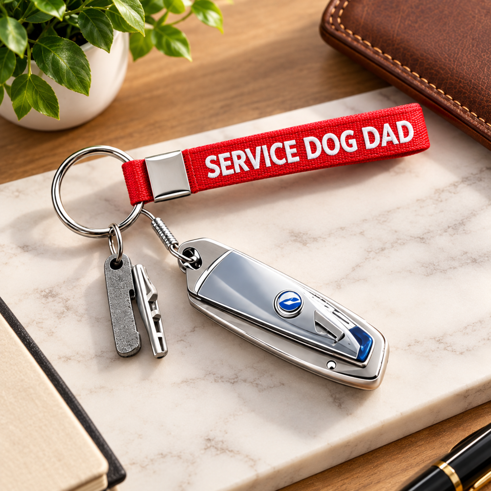 Service Dogs Dad Keychain Service Dogs Dad Keychain