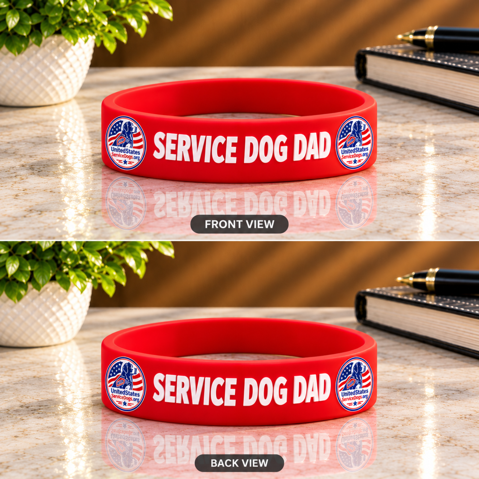 Service Dogs Dad Wristband Service Dogs Dad Wristband